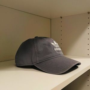 Adjustable gray Adidas hat